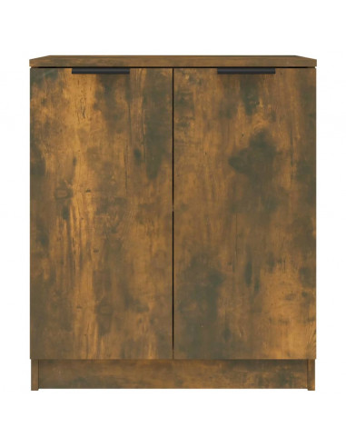 Credenza Rovere Fumo 60x30x70 cm in Legno Multistrato