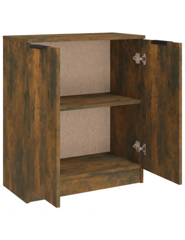 Credenza Rovere Fumo 60x30x70 cm in Legno Multistrato