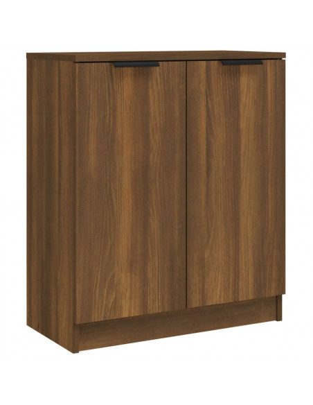 Credenza Rovere Marrone 60x30x70 cm in Legno Multistrato