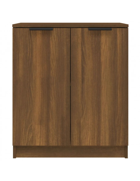Credenza Rovere Marrone 60x30x70 cm in Legno Multistrato