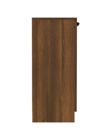Credenza Rovere Marrone 60x30x70 cm in Legno Multistrato