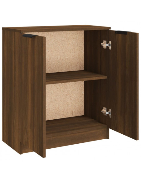 Credenza Rovere Marrone 60x30x70 cm in Legno Multistrato