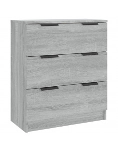 Credenza Grigio Sonoma 60x30x70 cm in Legno Multistrato 2