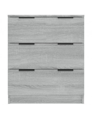 Credenza Grigio Sonoma 60x30x70 cm in Legno Multistrato