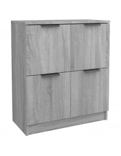 Credenza Grigio Sonoma 60x30x70 cm in Legno Multistrato 2