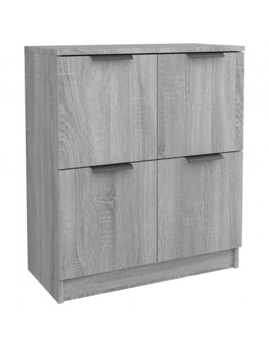 Credenza Grigio Sonoma 60x30x70 cm in Legno Multistrato