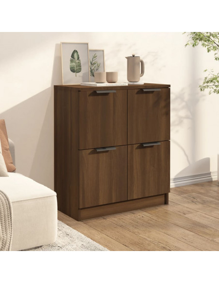 Credenza Rovere Marrone 60x30x70 cm in Legno tecnico