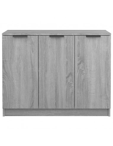 Credenza Grigio Sonoma 90,5x30x70 cm in Legno Multistrato