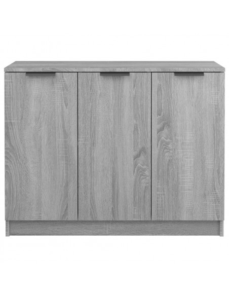 Credenza Grigio Sonoma 90,5x30x70 cm in Legno Multistrato