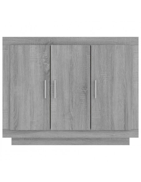 Credenza Grigio Sonoma 92x35x75 cm in Legno Multistrato
