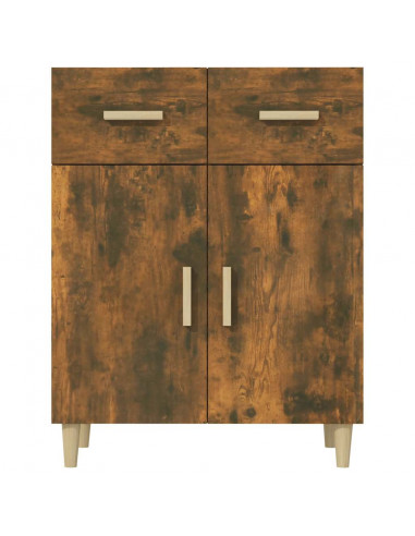 Credenza Rovere Fumo 69,5x34x89 cm in Legno Multistrato