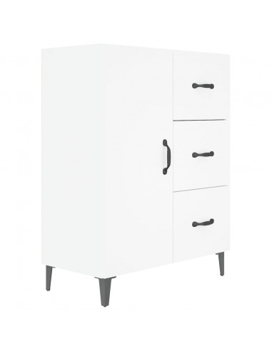 Credenza Bianca 69,5x34x90 cm in Legno Multistrato