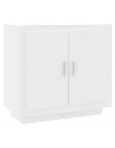 Credenza Bianco 80x40x75 cm in Legno Compensato 2