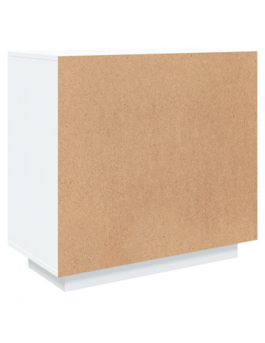 Credenza Bianco 80x40x75 cm in Legno Compensato