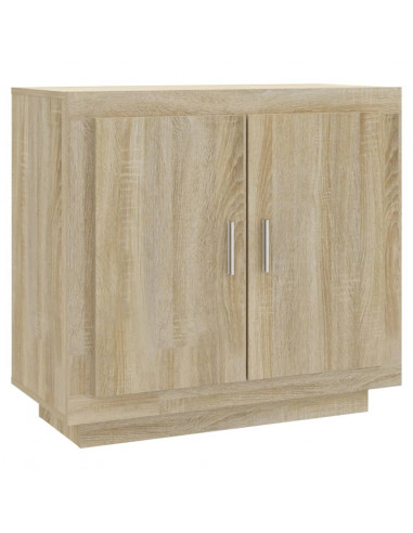 Credenza Rovere Sonoma 80x40x75 cm in Legno Compensato