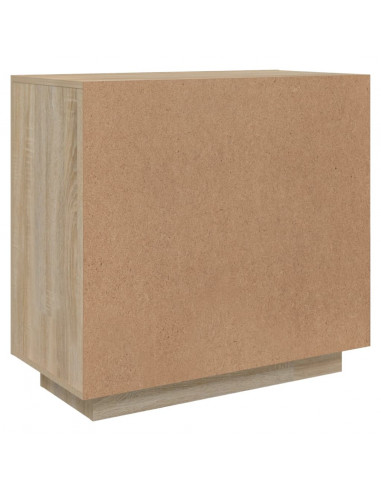 Credenza Rovere Sonoma 80x40x75 cm in Legno Compensato