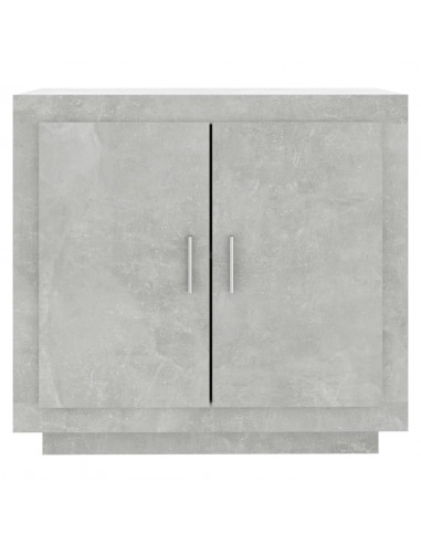 Credenza Grigio Cemento 80x40x75 cm in Legno Compensato