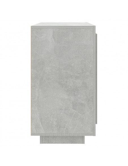 Credenza Grigio Cemento 80x40x75 cm in Legno Compensato