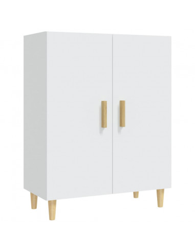 Credenza Bianca 70x34x90 cm in Legno Multistrato