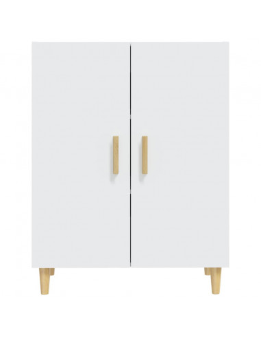 Credenza Bianca 70x34x90 cm in Legno Multistrato