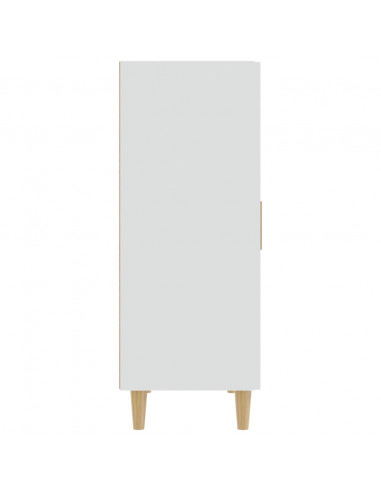 Credenza Bianca 70x34x90 cm in Legno Multistrato