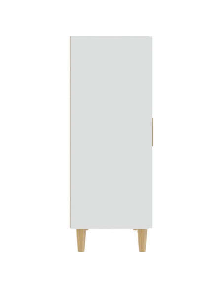 Credenza Bianca 70x34x90 cm in Legno Multistrato