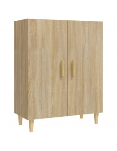 Credenza Rovere Sonoma 70x34x90 cm in Legno Multistrato 2