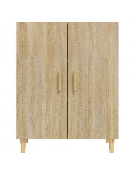 Credenza Rovere Sonoma 70x34x90 cm in Legno Multistrato