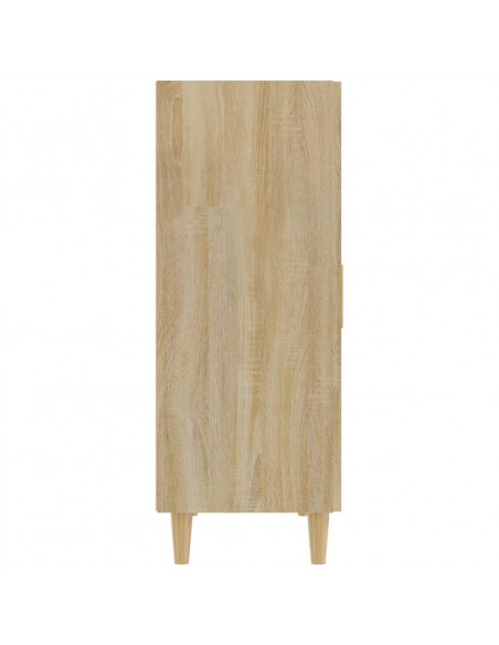 Credenza Rovere Sonoma 70x34x90 cm in Legno Multistrato