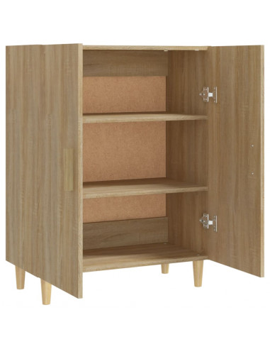 Credenza Rovere Sonoma 70x34x90 cm in Legno Multistrato