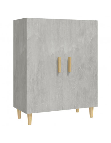 Credenza Grigio Cemento 70x34x90 cm in Legno Multistrato