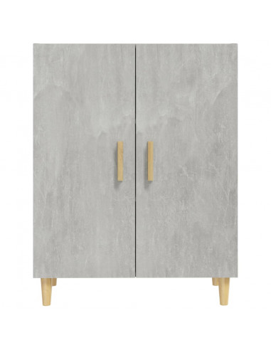 Credenza Grigio Cemento 70x34x90 cm in Legno Multistrato