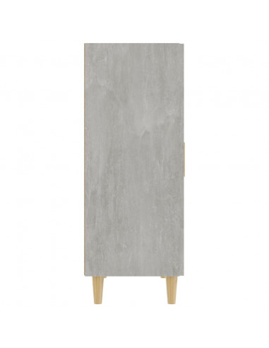 Credenza Grigio Cemento 70x34x90 cm in Legno Multistrato
