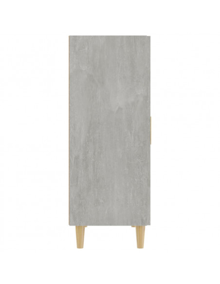 Credenza Grigio Cemento 70x34x90 cm in Legno Multistrato
