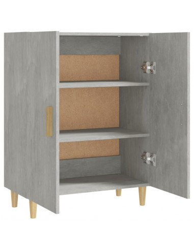 Credenza Grigio Cemento 70x34x90 cm in Legno Multistrato