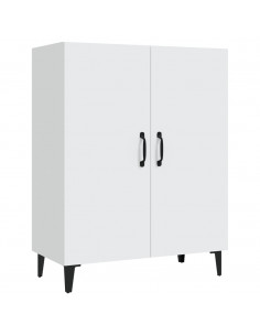 Credenza Bianca 70x34x90 cm in Legno Multistrato 2