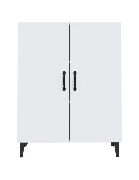 Credenza Bianca 70x34x90 cm in Legno Multistrato