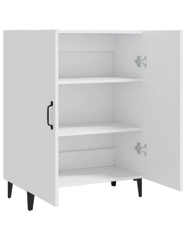 Credenza Bianca 70x34x90 cm in Legno Multistrato