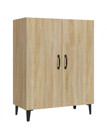 Credenza Rovere Sonoma 70x34x90 cm in Legno Multistrato