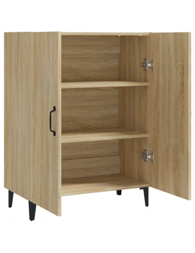 Credenza Rovere Sonoma 70x34x90 cm in Legno Multistrato