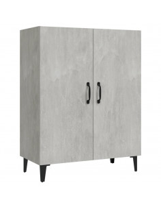 Credenza Grigio Cemento 70x34x90 cm in Legno Multistrato 2