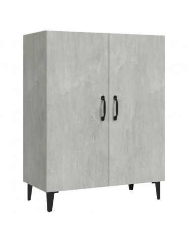 Credenza Grigio Cemento 70x34x90 cm in Legno Multistrato