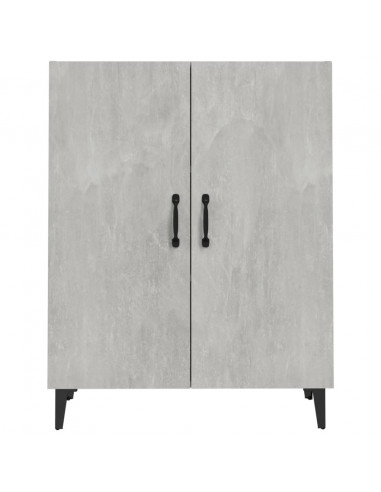 Credenza Grigio Cemento 70x34x90 cm in Legno Multistrato