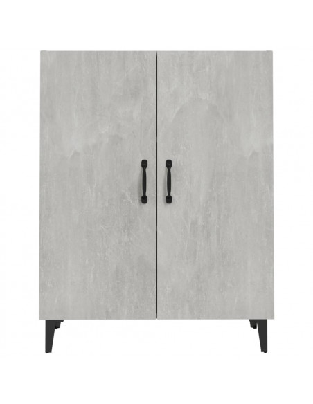 Credenza Grigio Cemento 70x34x90 cm in Legno Multistrato