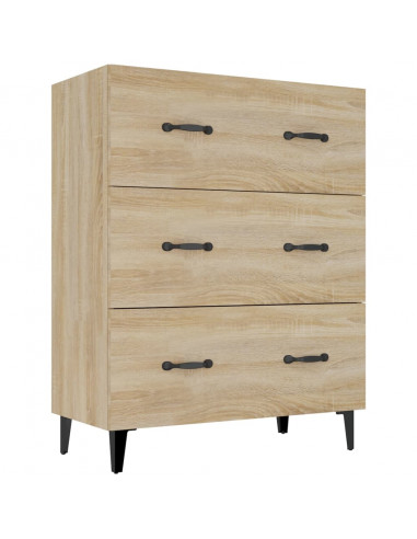 Credenza Rovere Sonoma 69,5x34x90 cm in Legno Multistrato