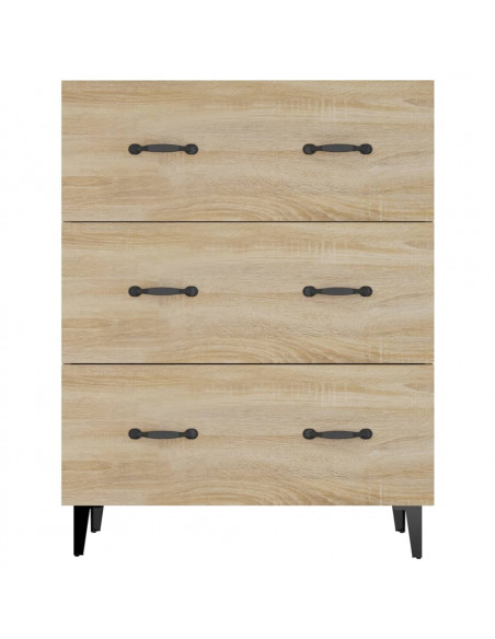 Credenza Rovere Sonoma 69,5x34x90 cm in Legno Multistrato