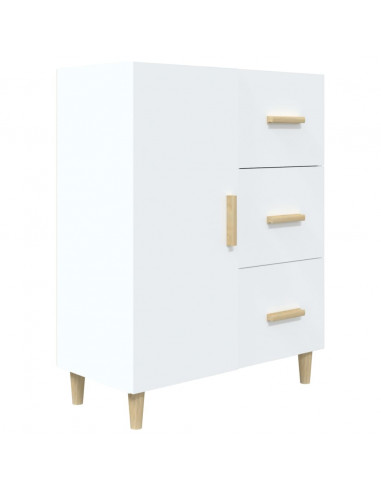 Credenza Bianca 69,5x34x90 cm in Legno Multistrato