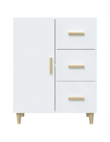 Credenza Bianca 69,5x34x90 cm in Legno Multistrato