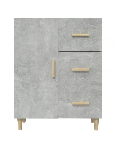 Credenza Grigio Cemento 69,5x34x90 cm in Legno Multistrato