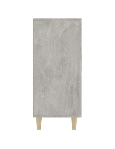 Credenza Grigio Cemento 90x34x80 cm in Legno Multistrato